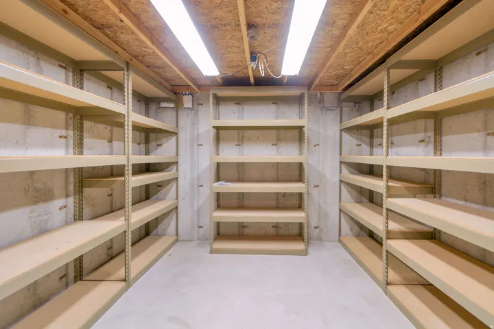 View of storage area