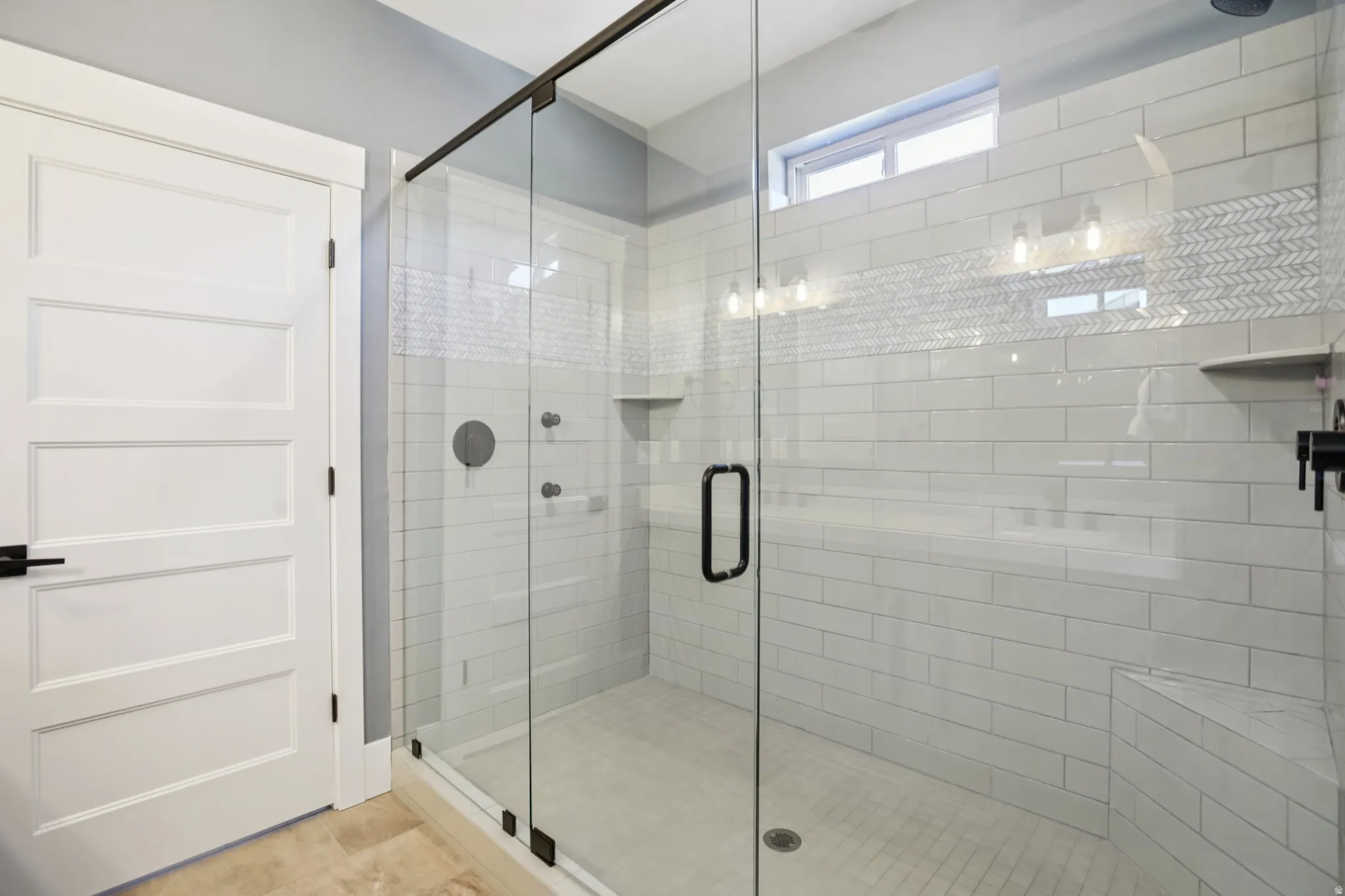 Bathroom featuring a stall shower