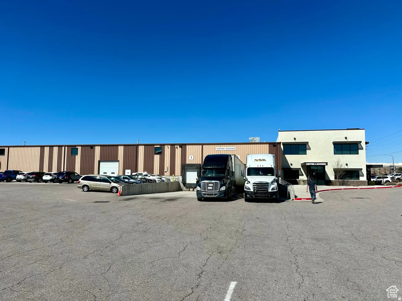 View of uncovered parking lot