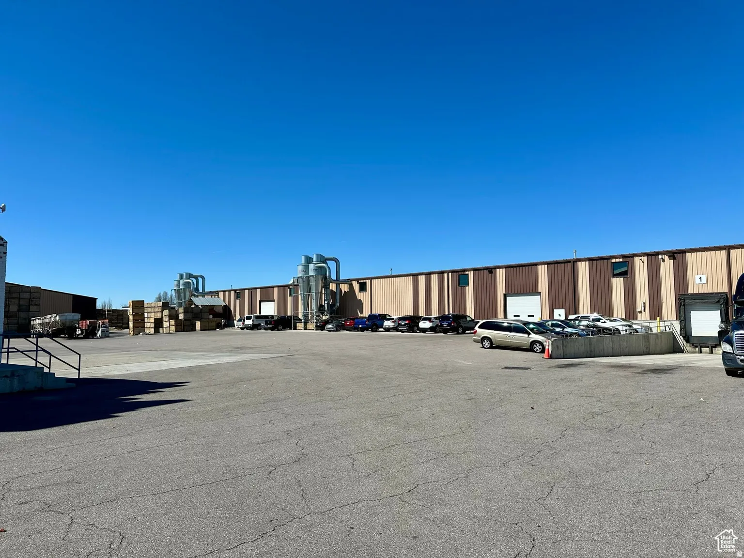 View of uncovered parking lot