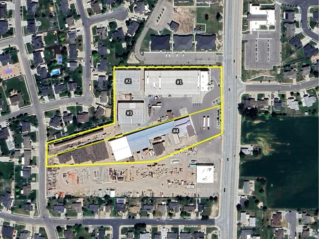 Map / location with property parcel outlined