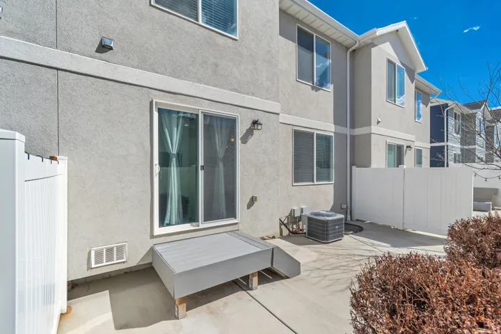 Outdoor space, big enough for a grill, small enough that its easy to maintain. Win win.