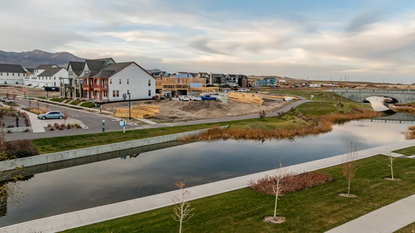 Water view featuring nearby suburban area