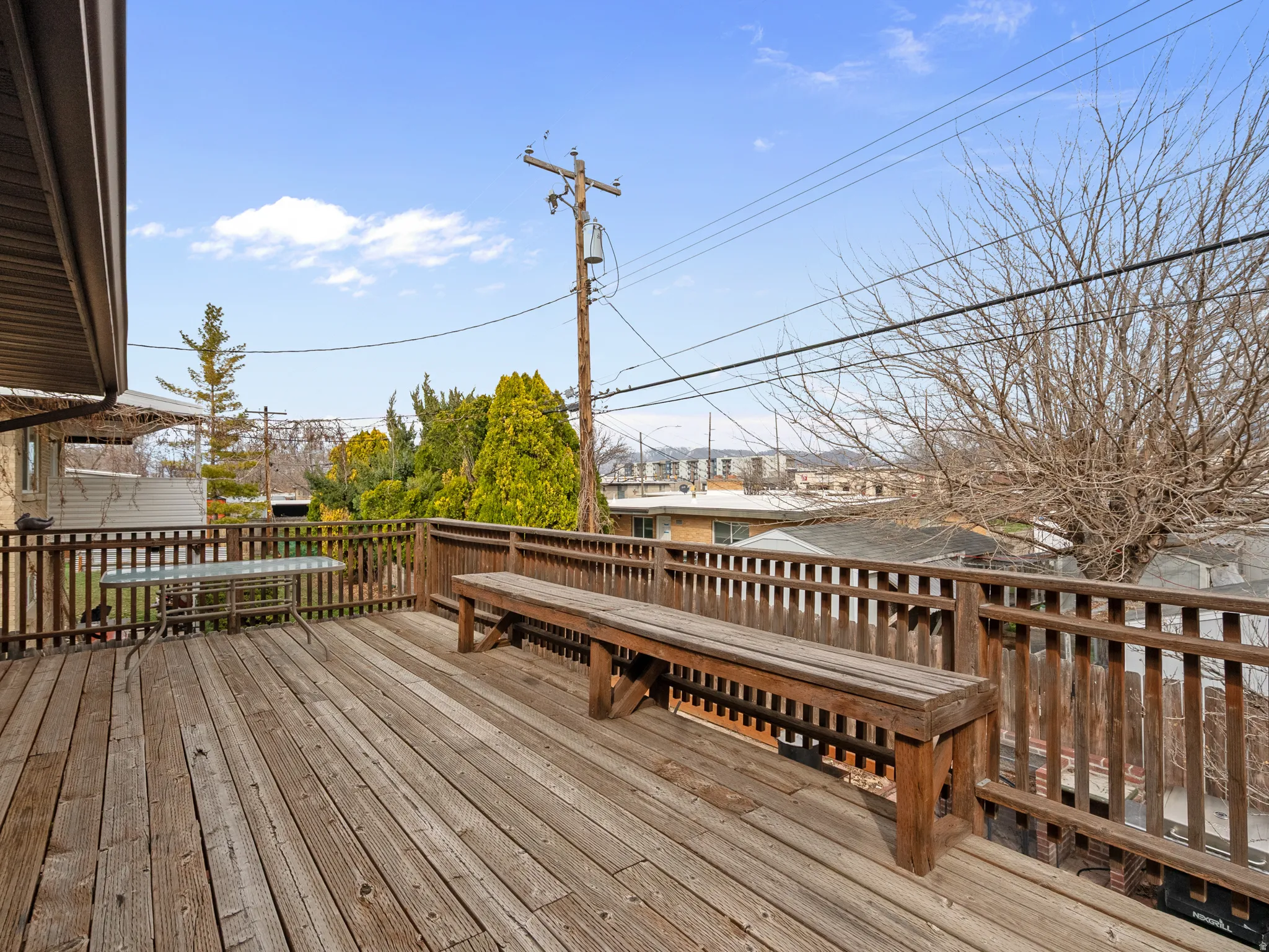 Deck featuring a residential view