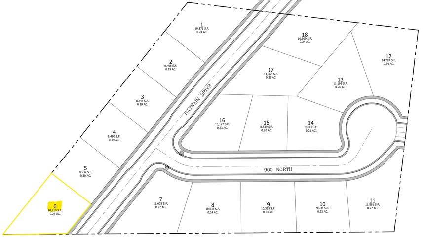 Map of parcels