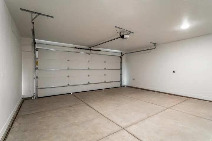 Garage with baseboards