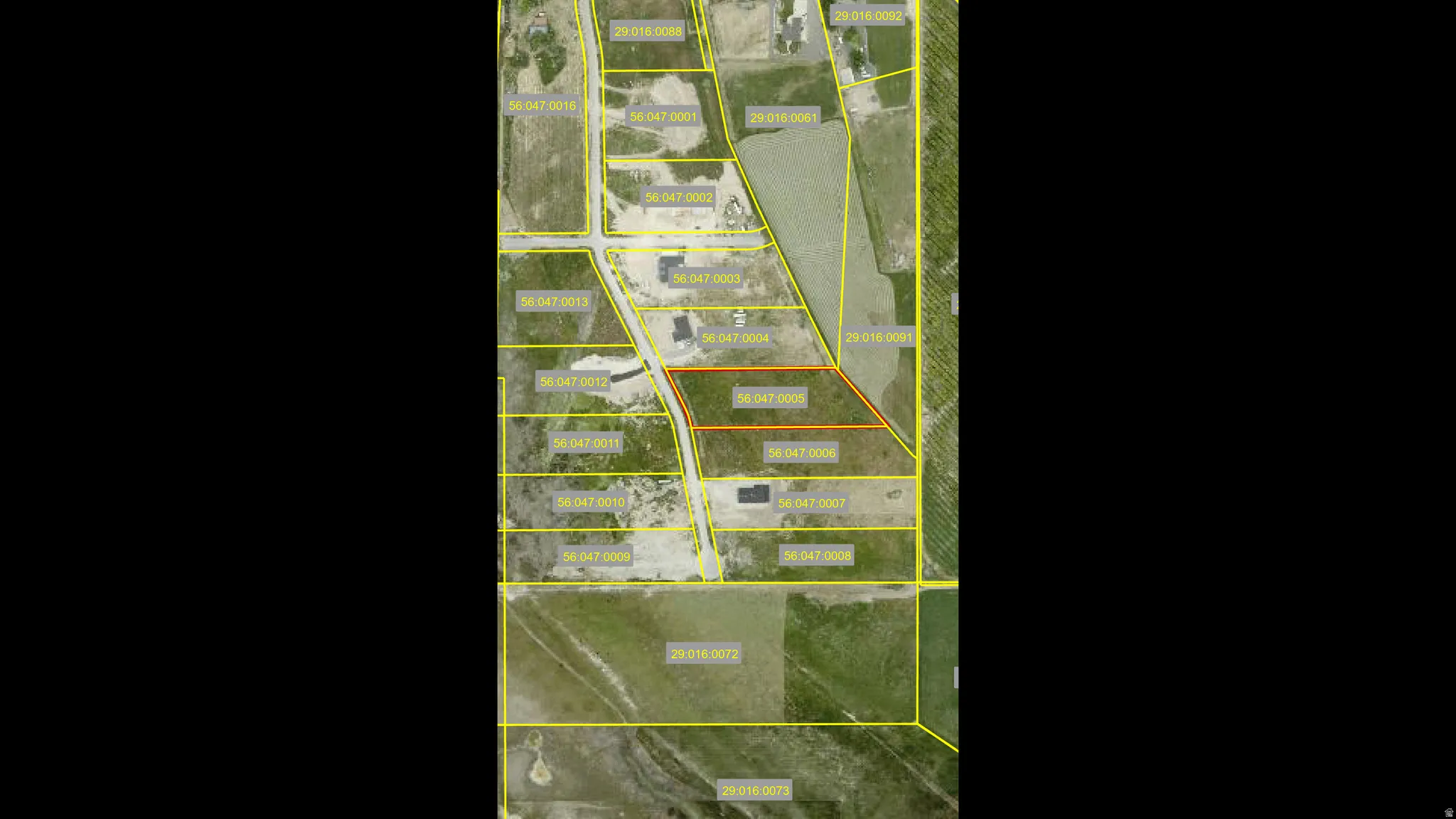 Plat Map. Illustrating property boundaries and parcel identification numbers