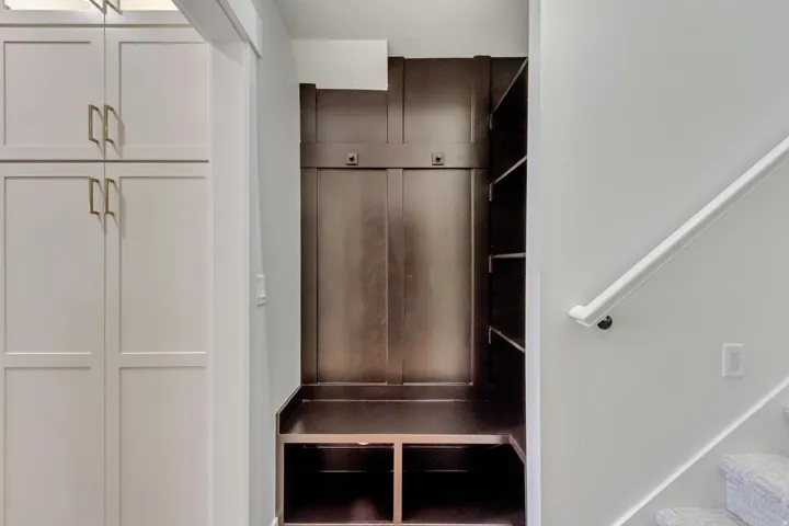 Mudroom with elevator