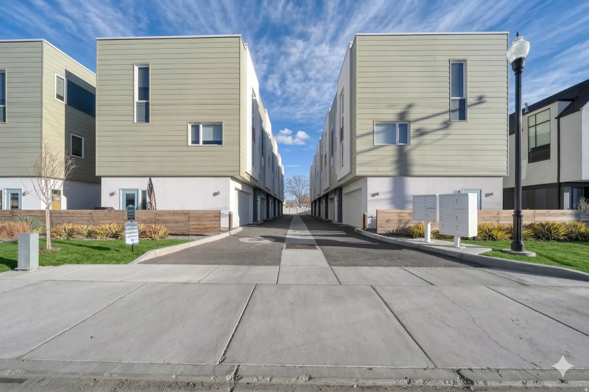 View of concrete driveway