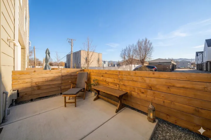 View of patio featuring a residential view