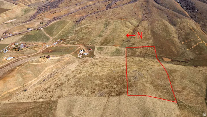 View of rural area featuring property parcel outlined