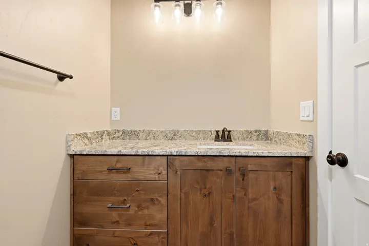 Bathroom featuring vanity