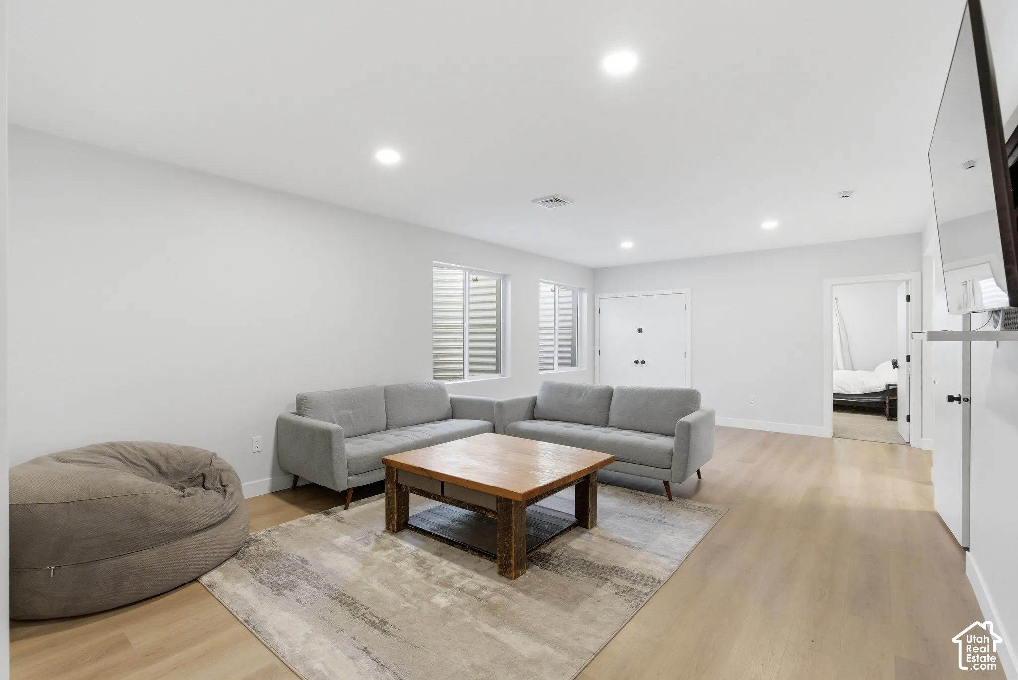 Basement features a large, open area for entertaining