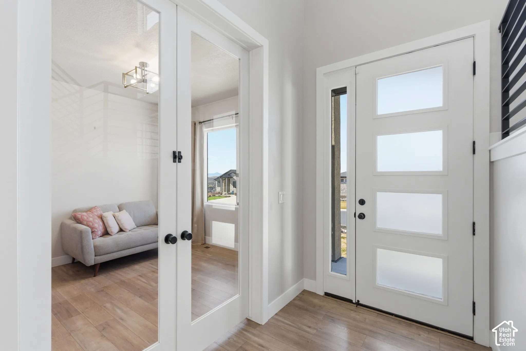 Beautiful french doors on the office/den/sitting space
