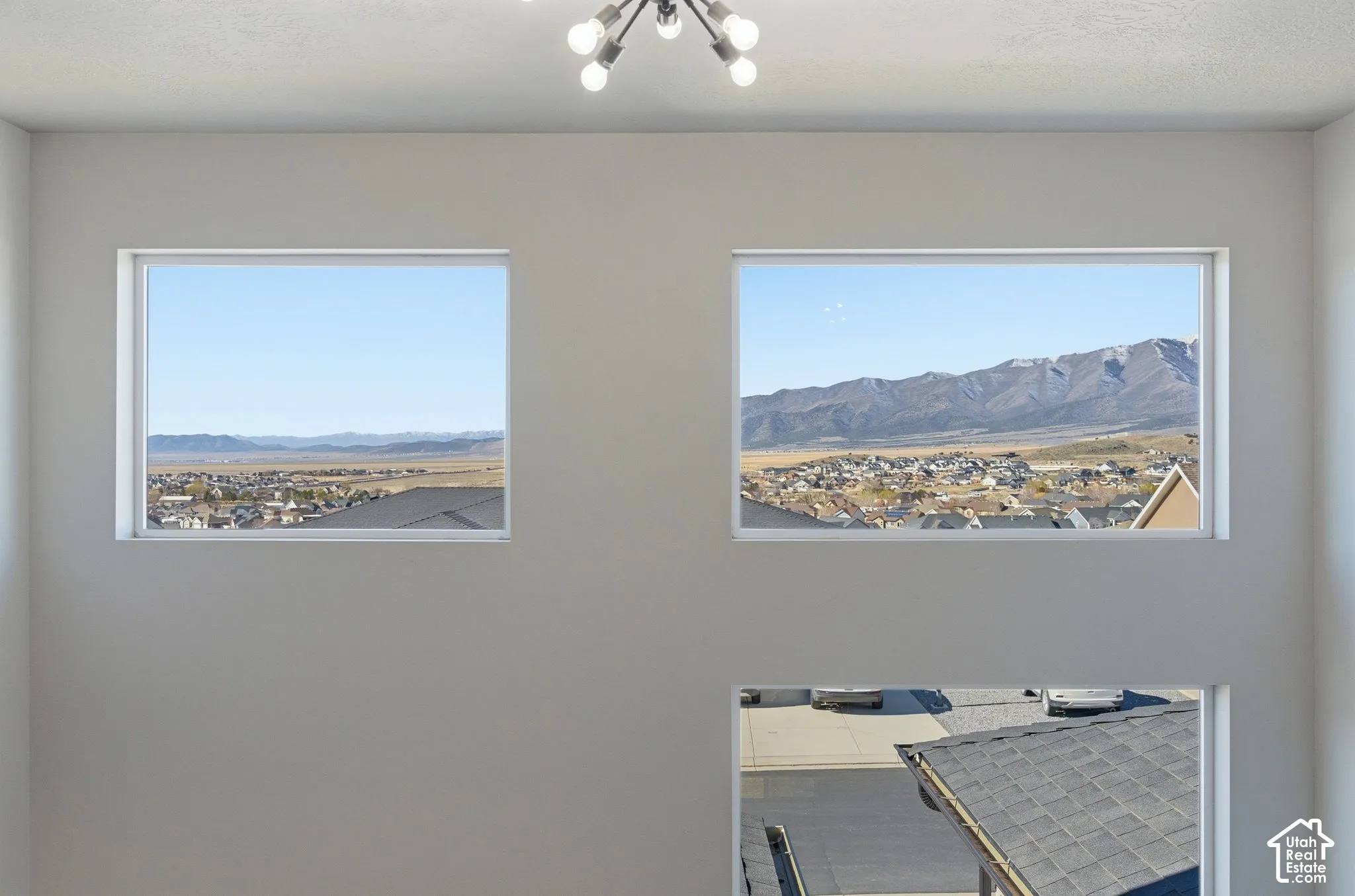Exquisite views of the mountains and lake; the property features very large windows