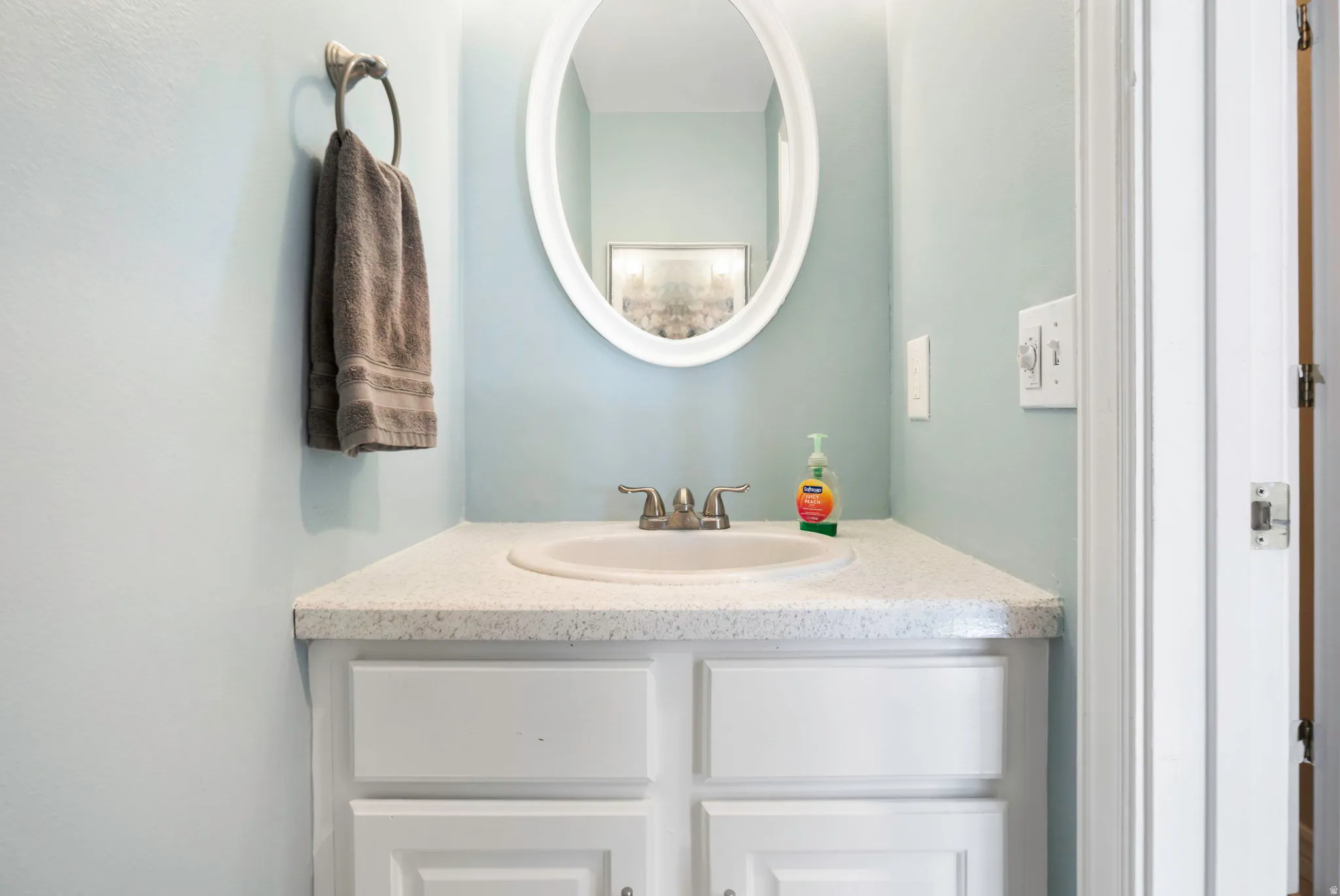 Half bath in hallway