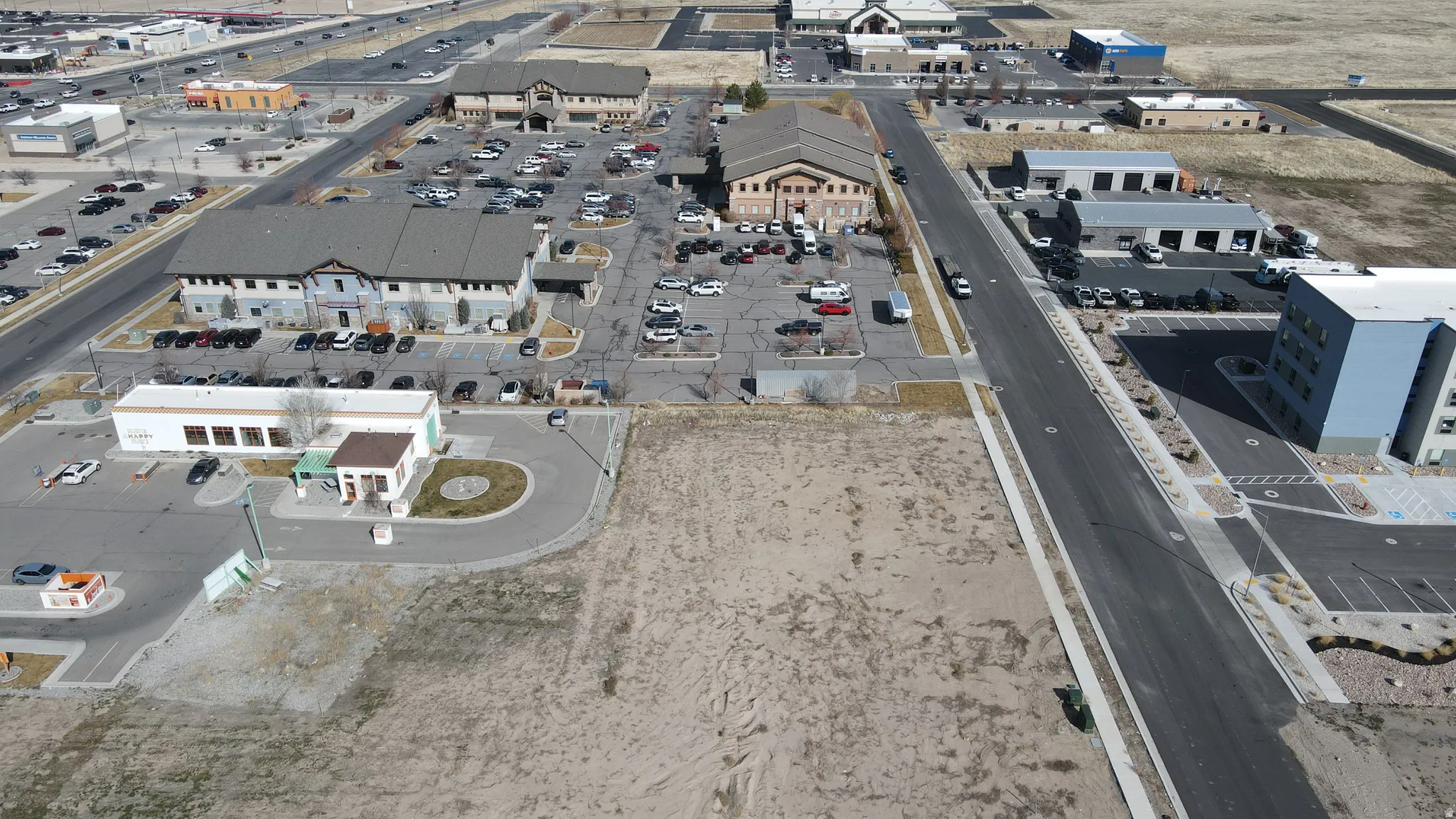 Aerial overview of property's location