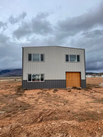 View of home's exterior with an attached garage