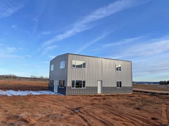 View of outdoor structure with a view of countryside