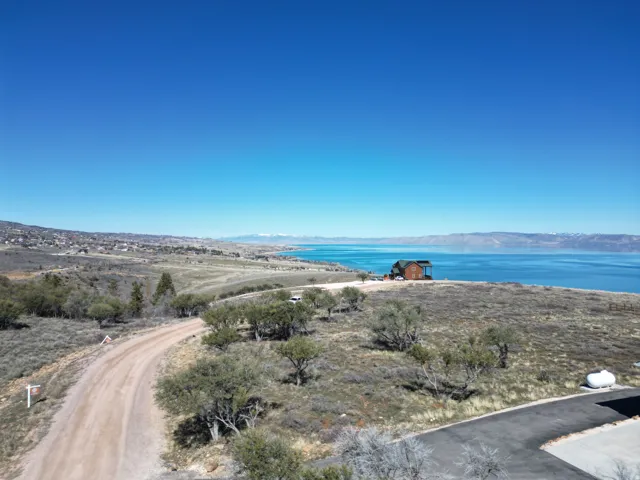 Water view featuring mountains