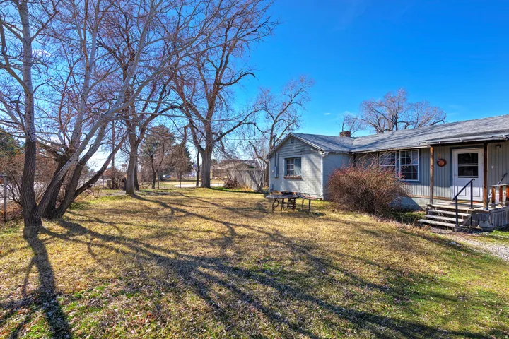 View of yard with a porch