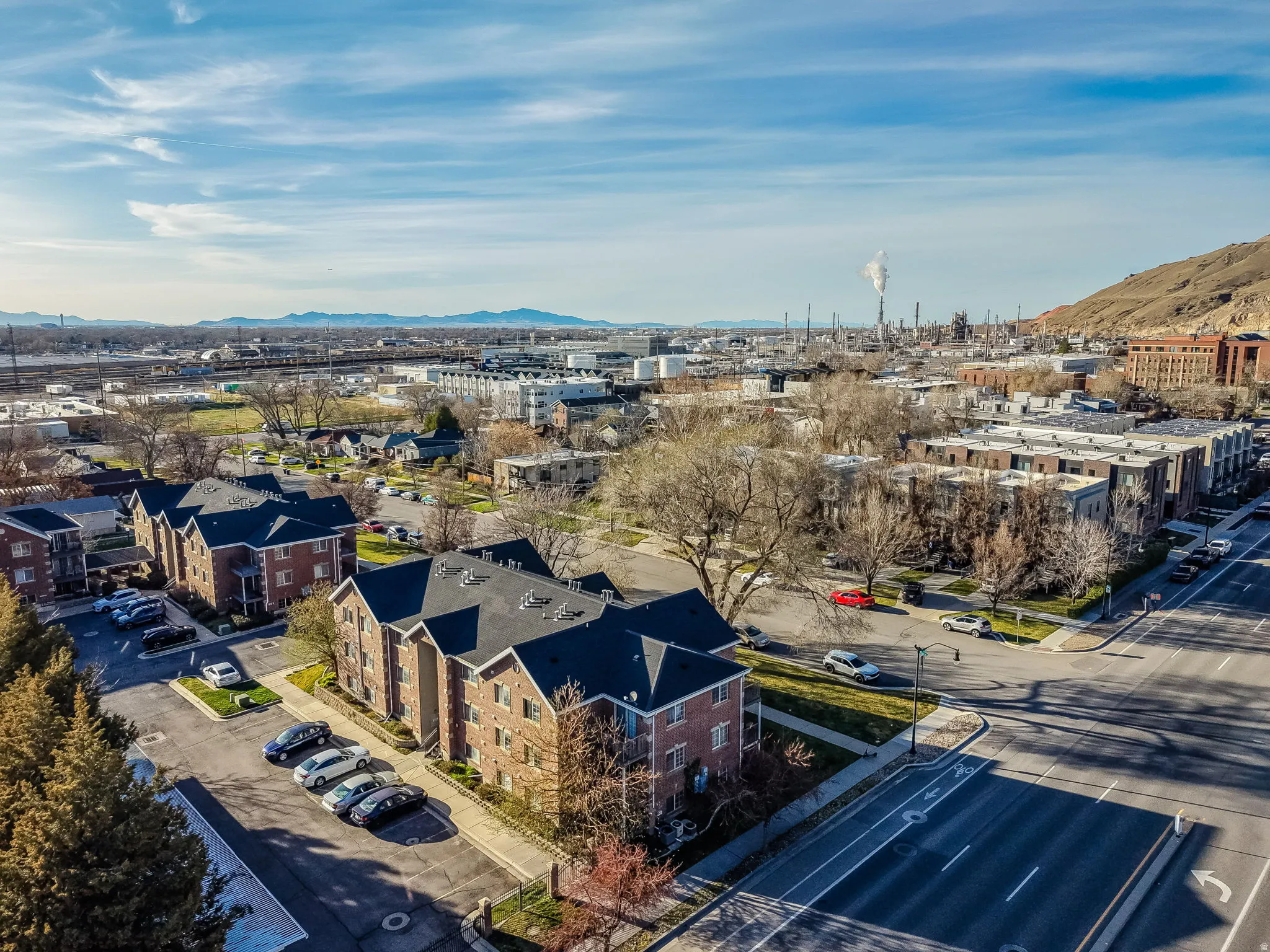 Bird's eye view of mountains