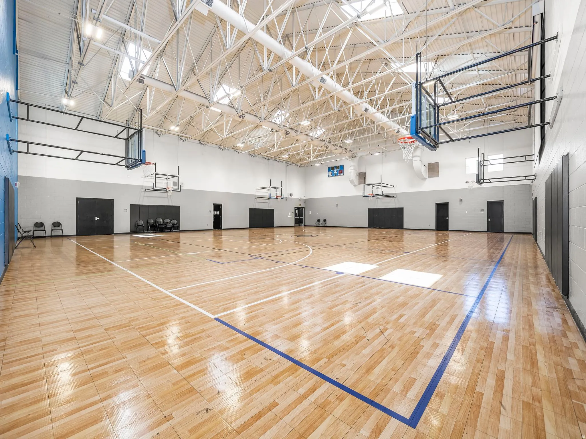 View of basketball court