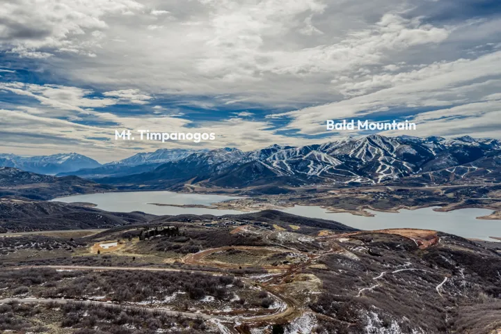 Mountain view with a nearby body of water