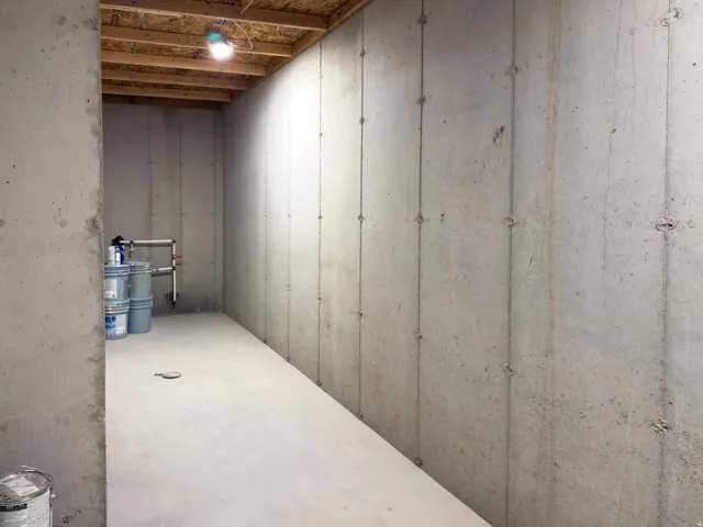 View of unfinished below grade area