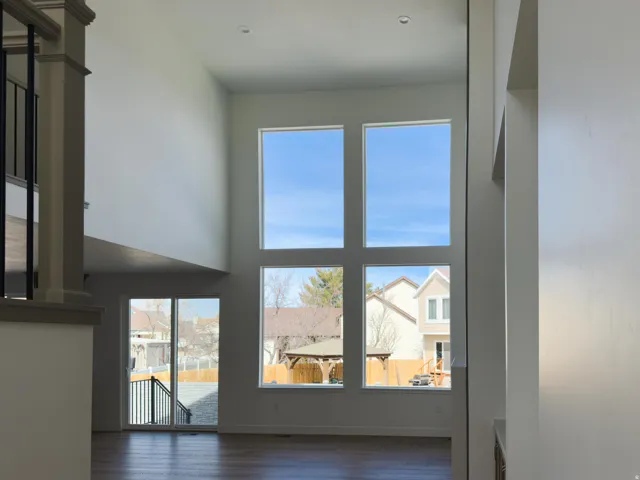 Detailed view of wood finished floors