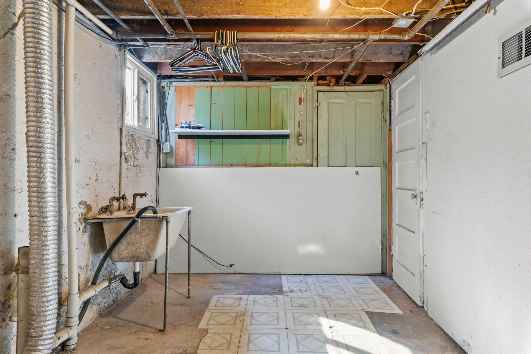 Lower level, Laundry and Storage