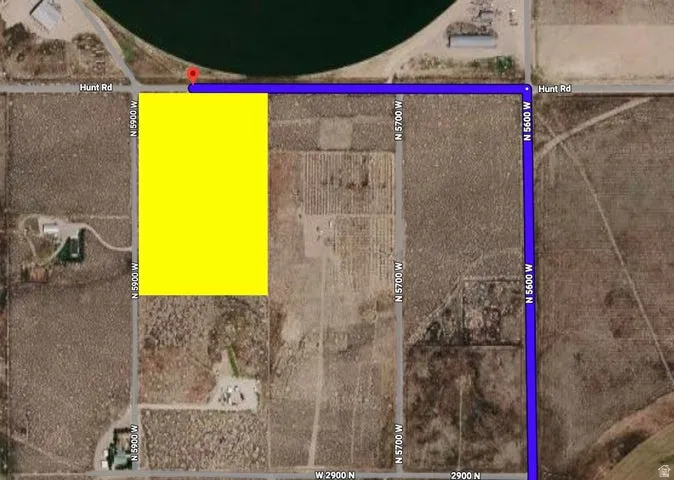 Map / location featuring property boundaries highlighted