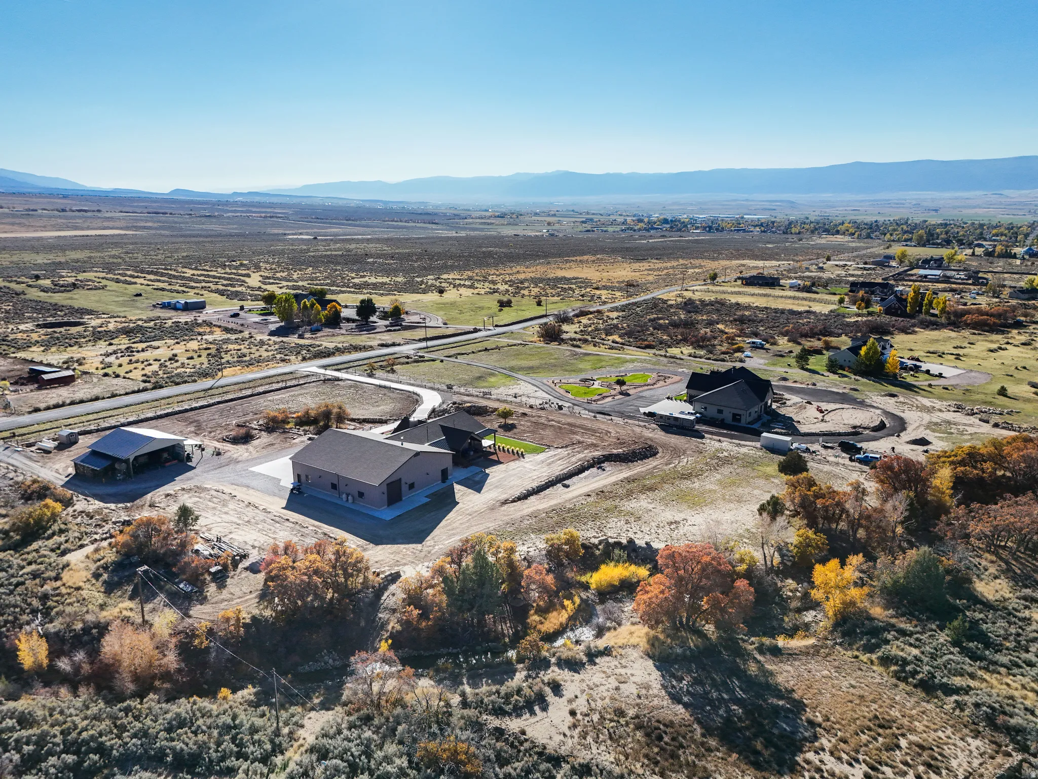 View of rural area featuring a mountainous background and a desert landscape