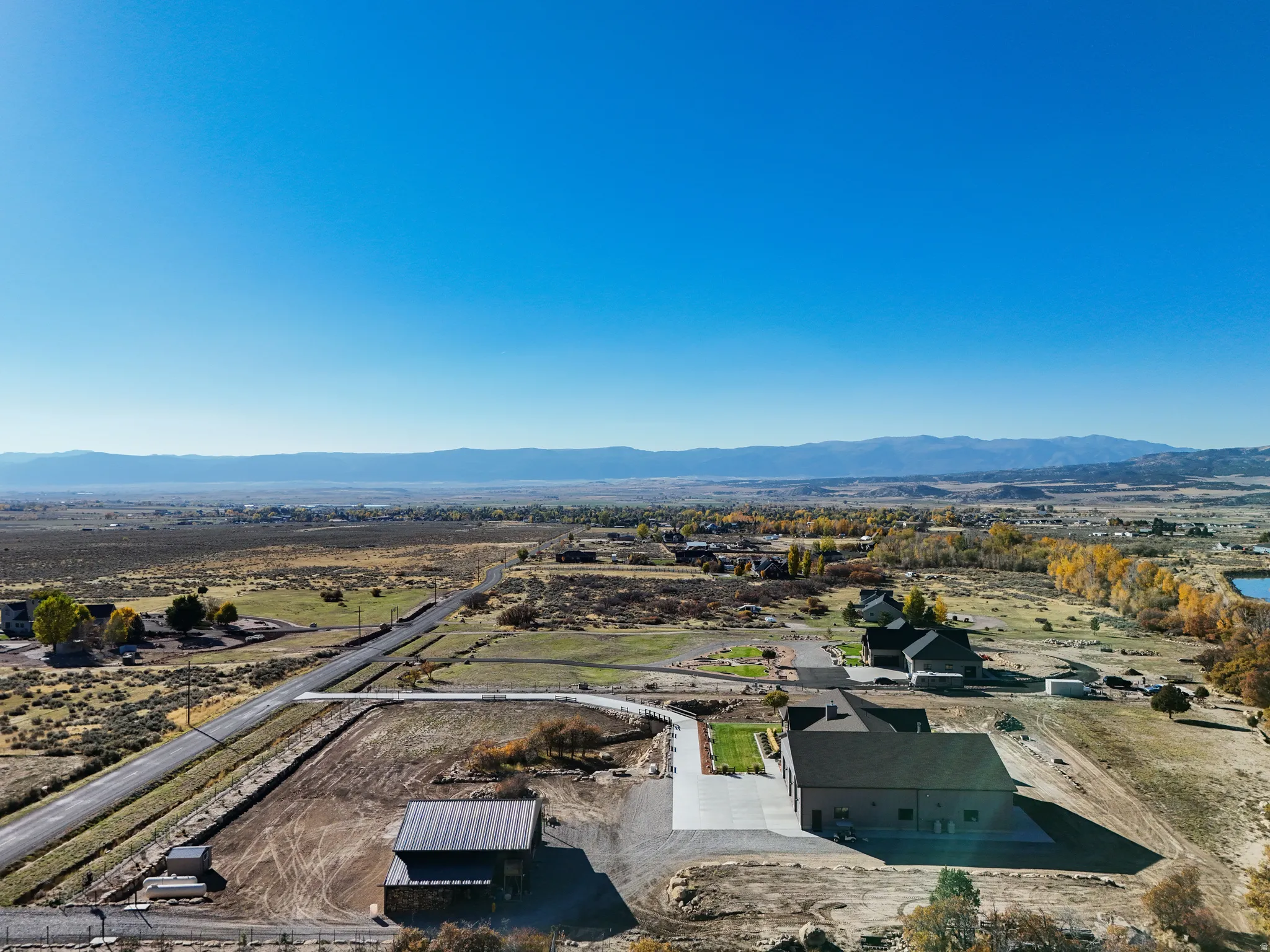 Bird's eye view of mountains