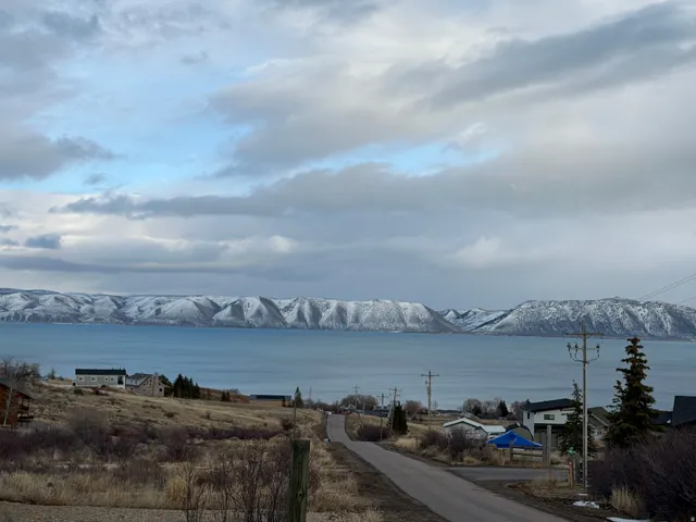 Water view with mountains