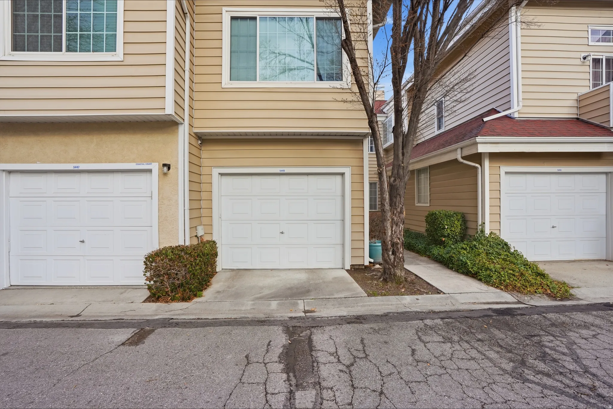 View of front of home featuring an attached garage