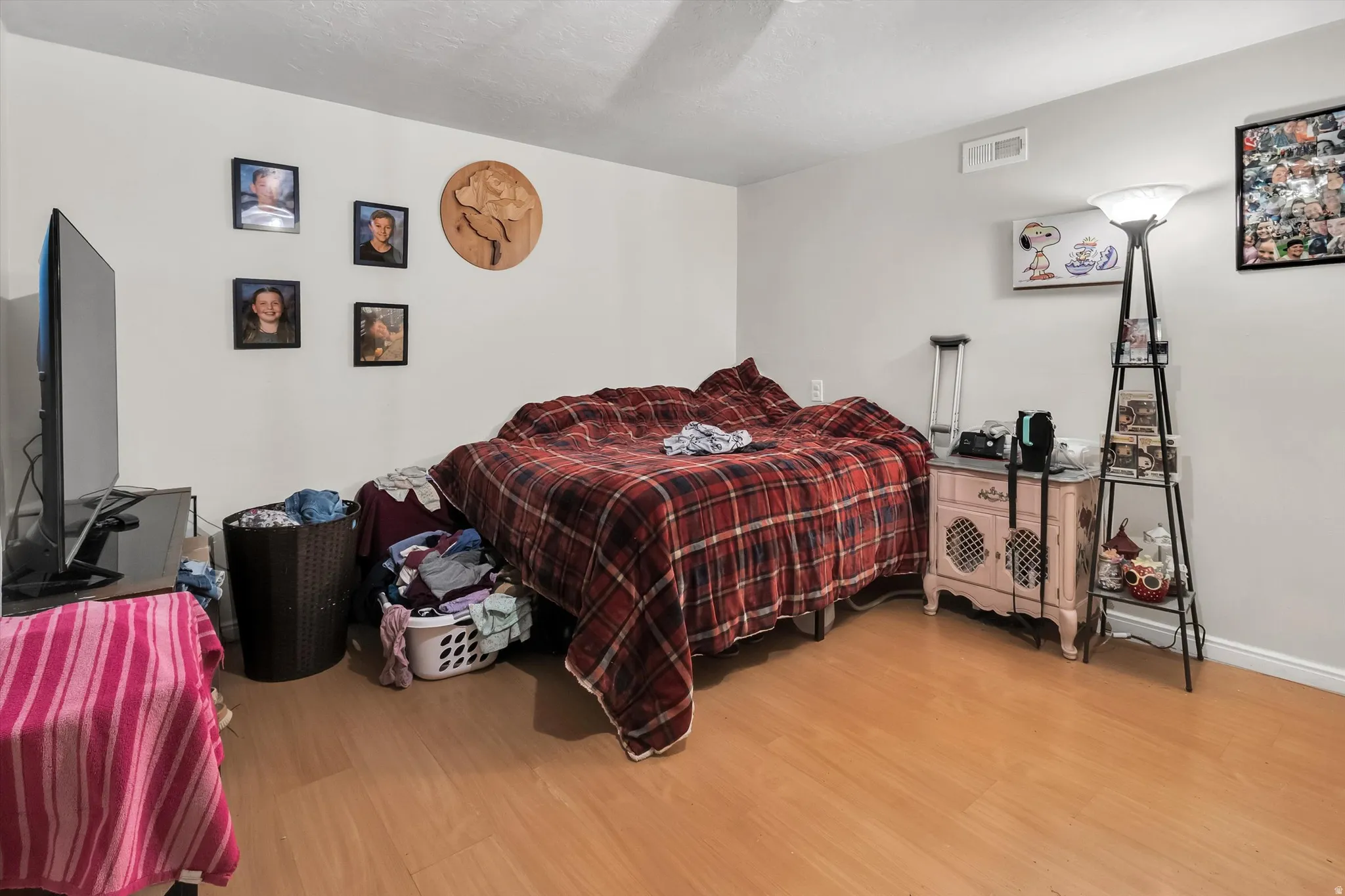 Bedroom featuring light wood-style floors