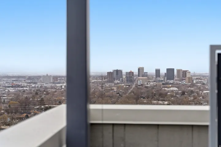 Balcony with a city view
