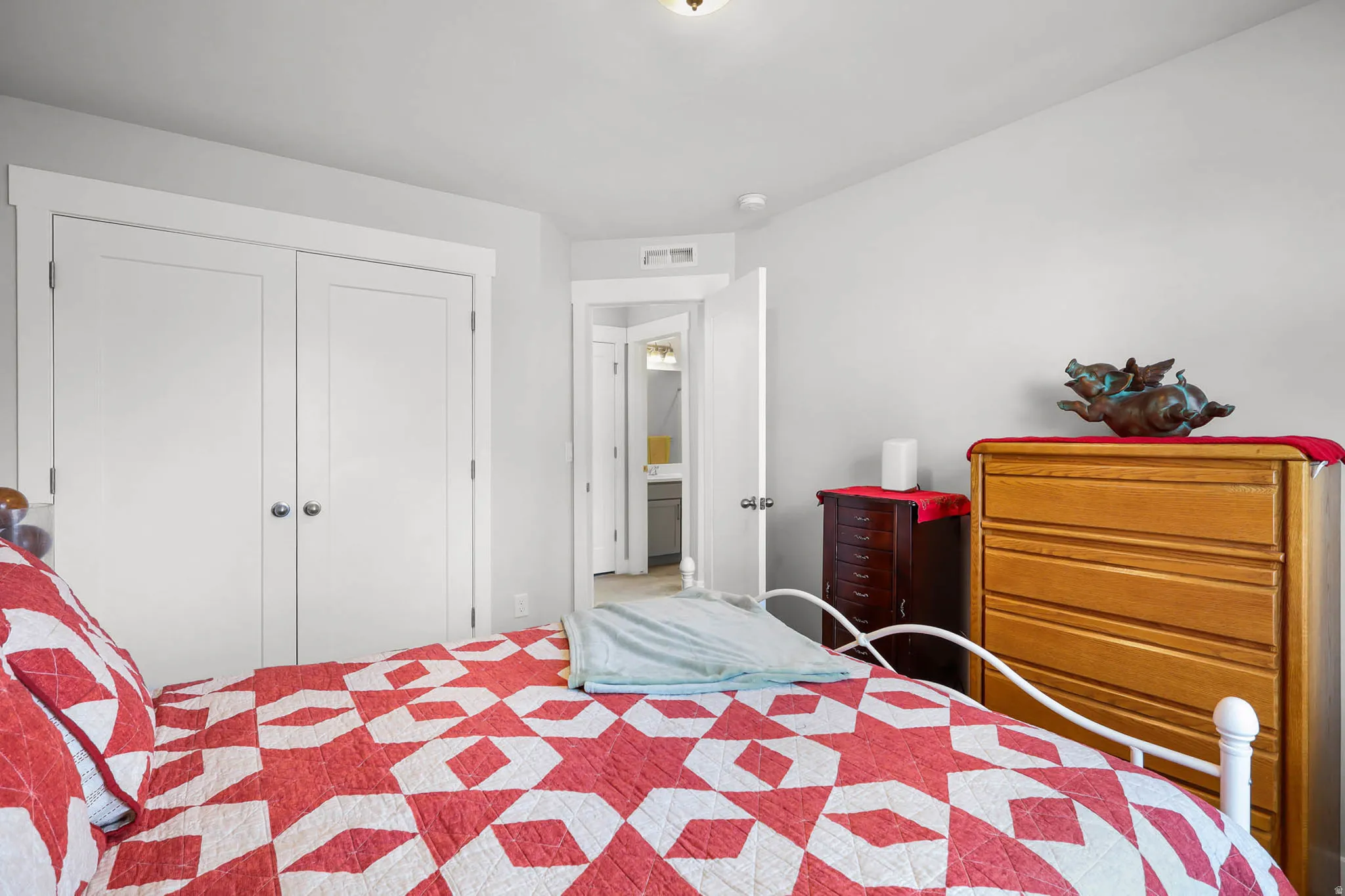 Bedroom featuring a closet