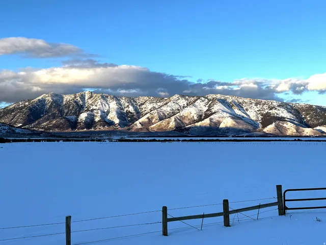 View of mountain background