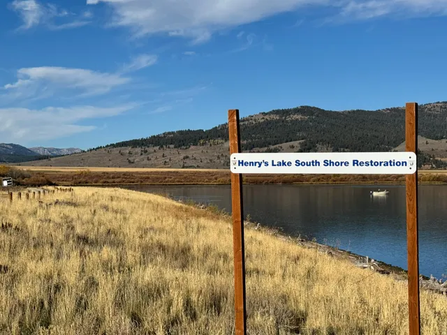 Water view with a mountainous background