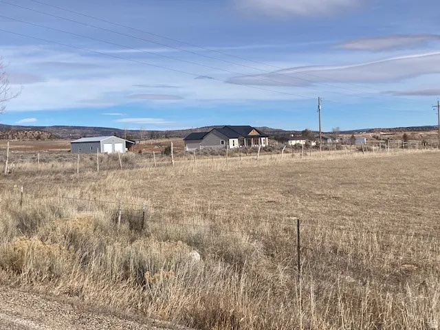 Mountain view with rural landscape