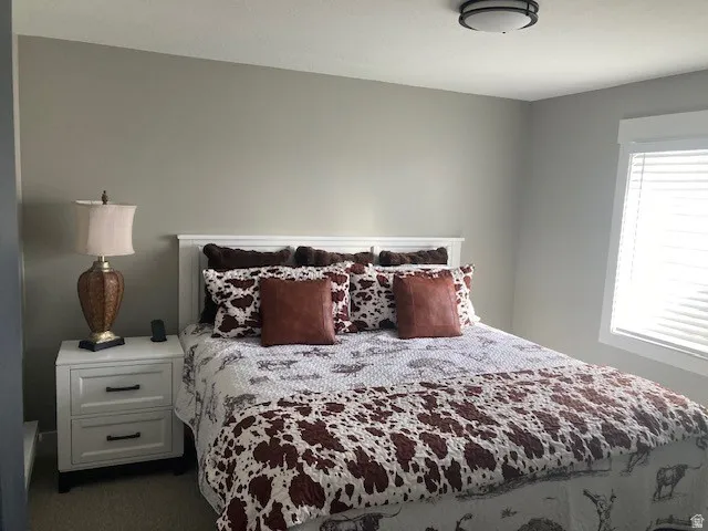 Bedroom with  carpet