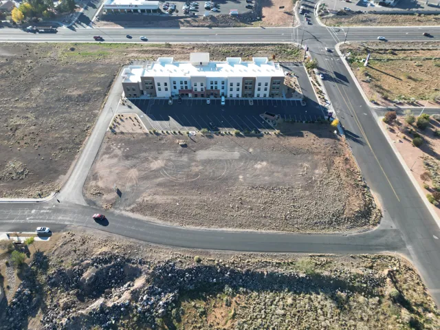 Aerial overview of property's location