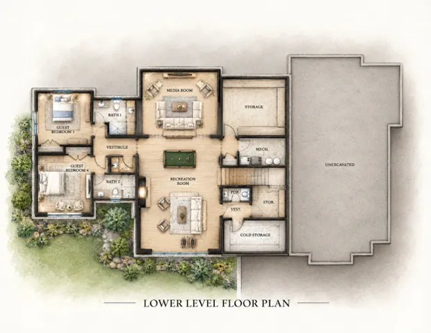 Lower Level Floor plan