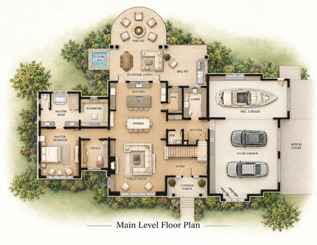 Main Level Floor plan