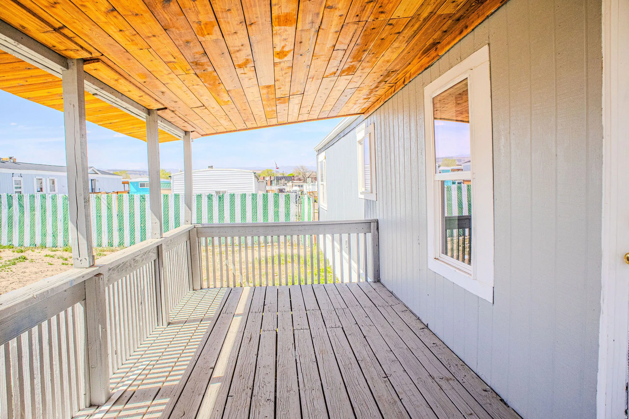 View of deck