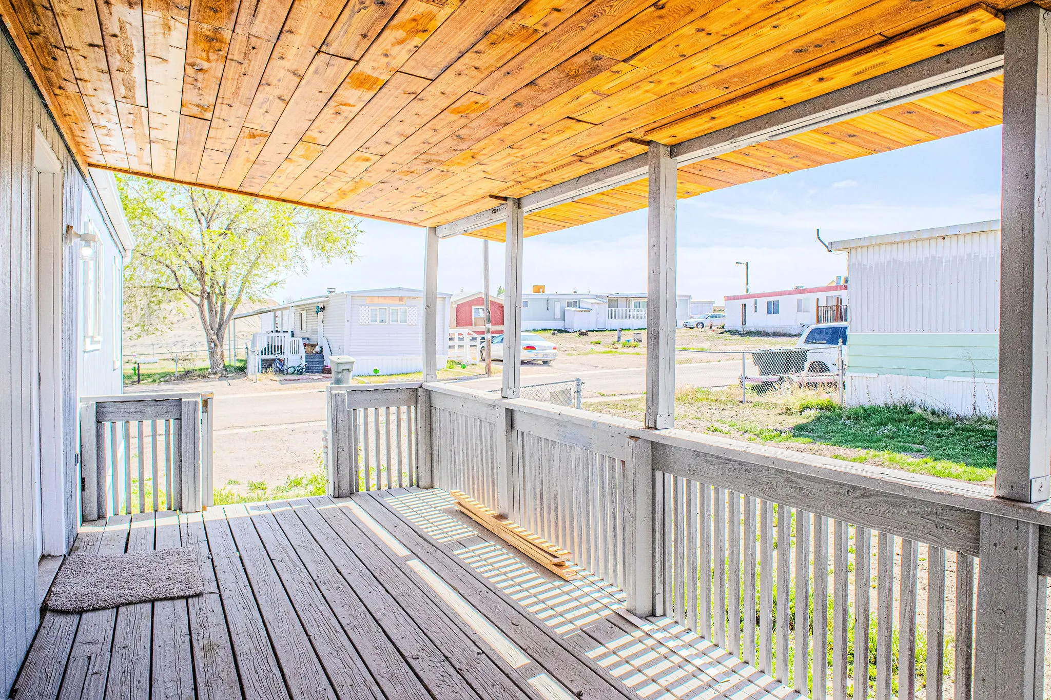 Porch with a residential view