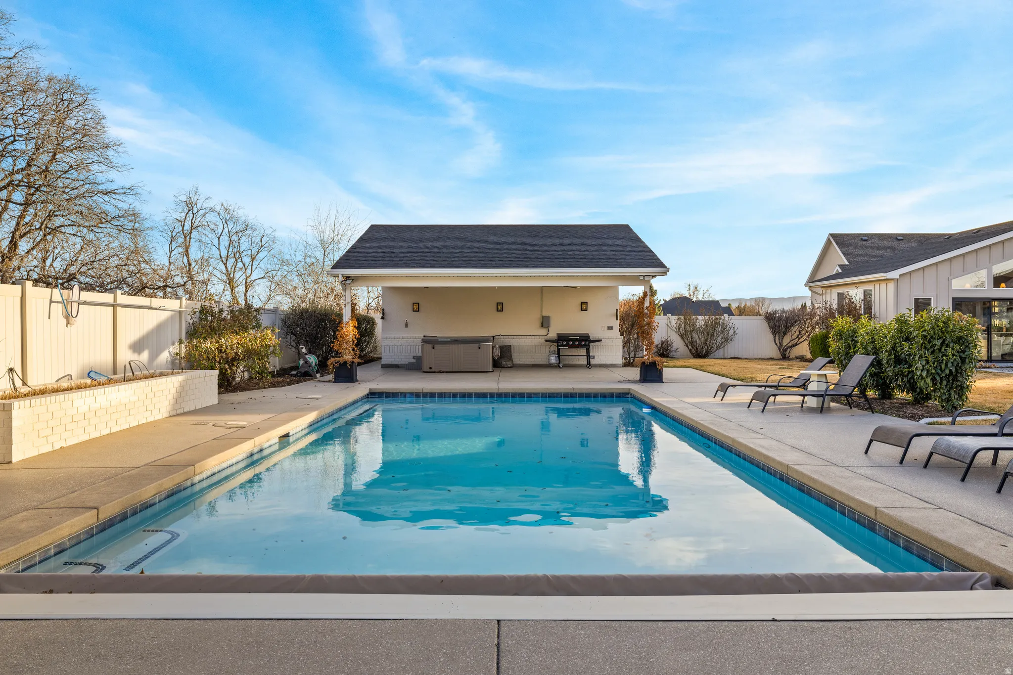 Pool and Storage House