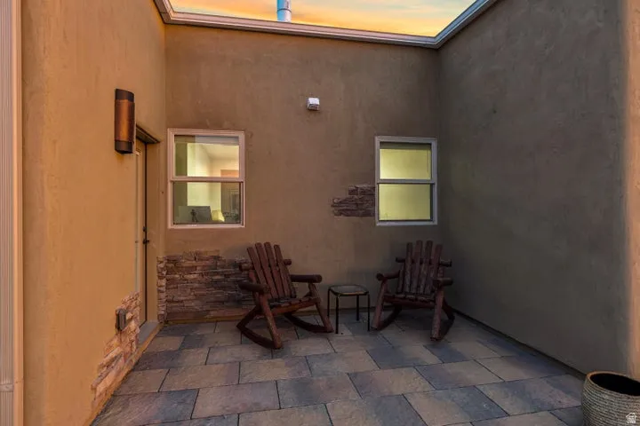 View of patio